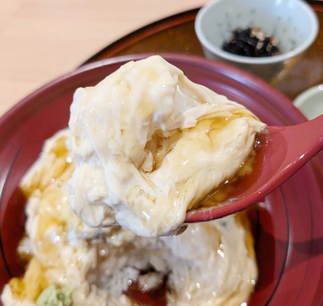 湯葉丼スプーンあげ