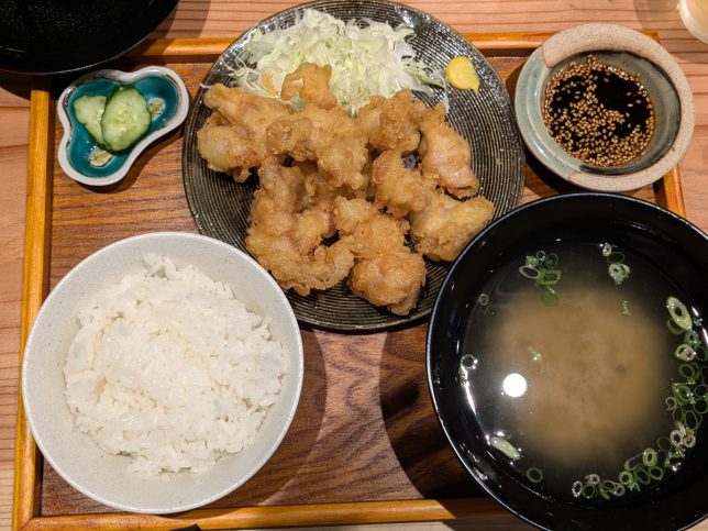鶏天定食 ¥1,000