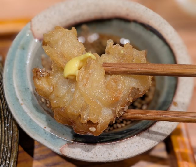 鶏天はしあげ
