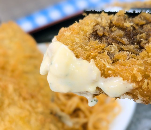 アジフライ箸あげ