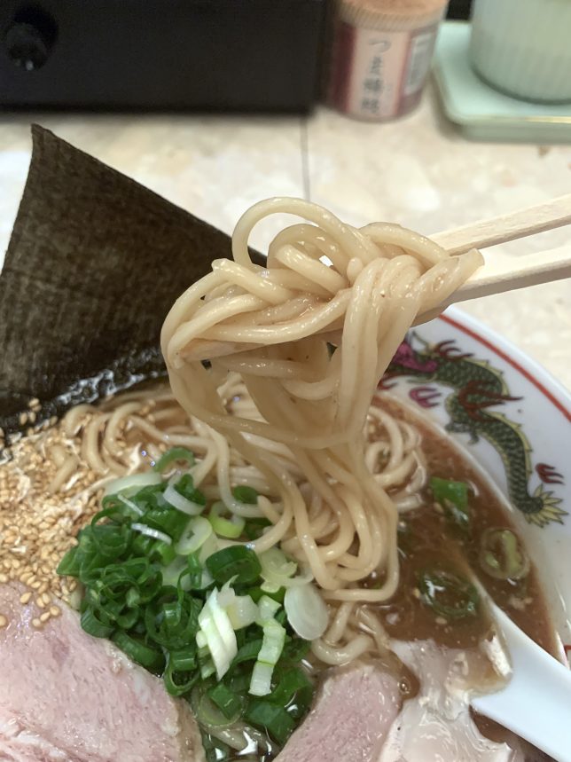 元祖佐伯ラーメン上海麺上げ画像