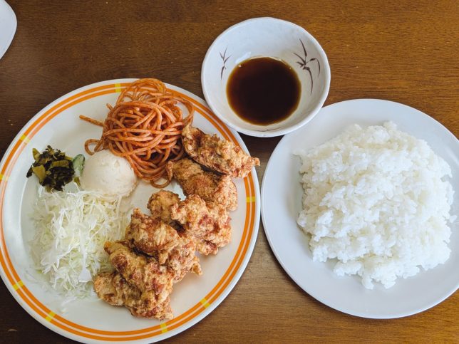 とり天（ライス付き）　￥920