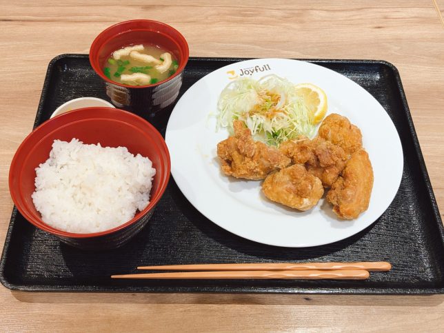 ジョイフル塩唐揚げ定食　￥548