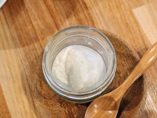 杏仁豆腐蓋あけ