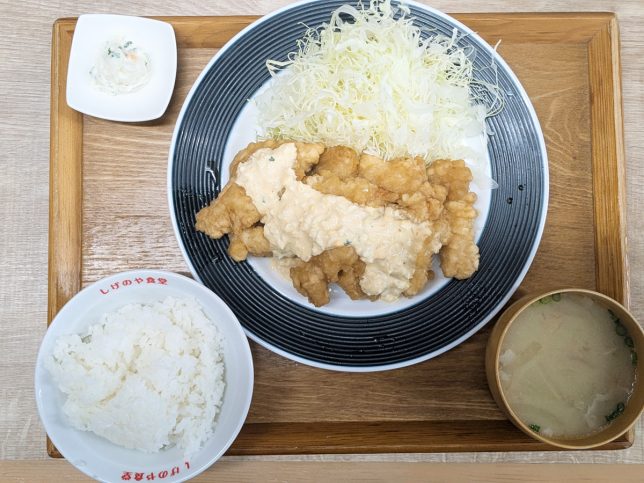 豊後鶏 とり天南蛮定食 ¥1,190