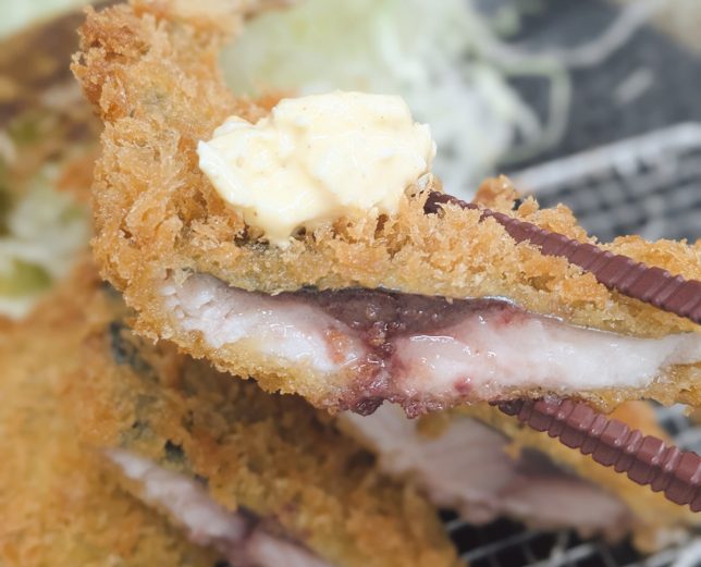 アジフライ箸上げ